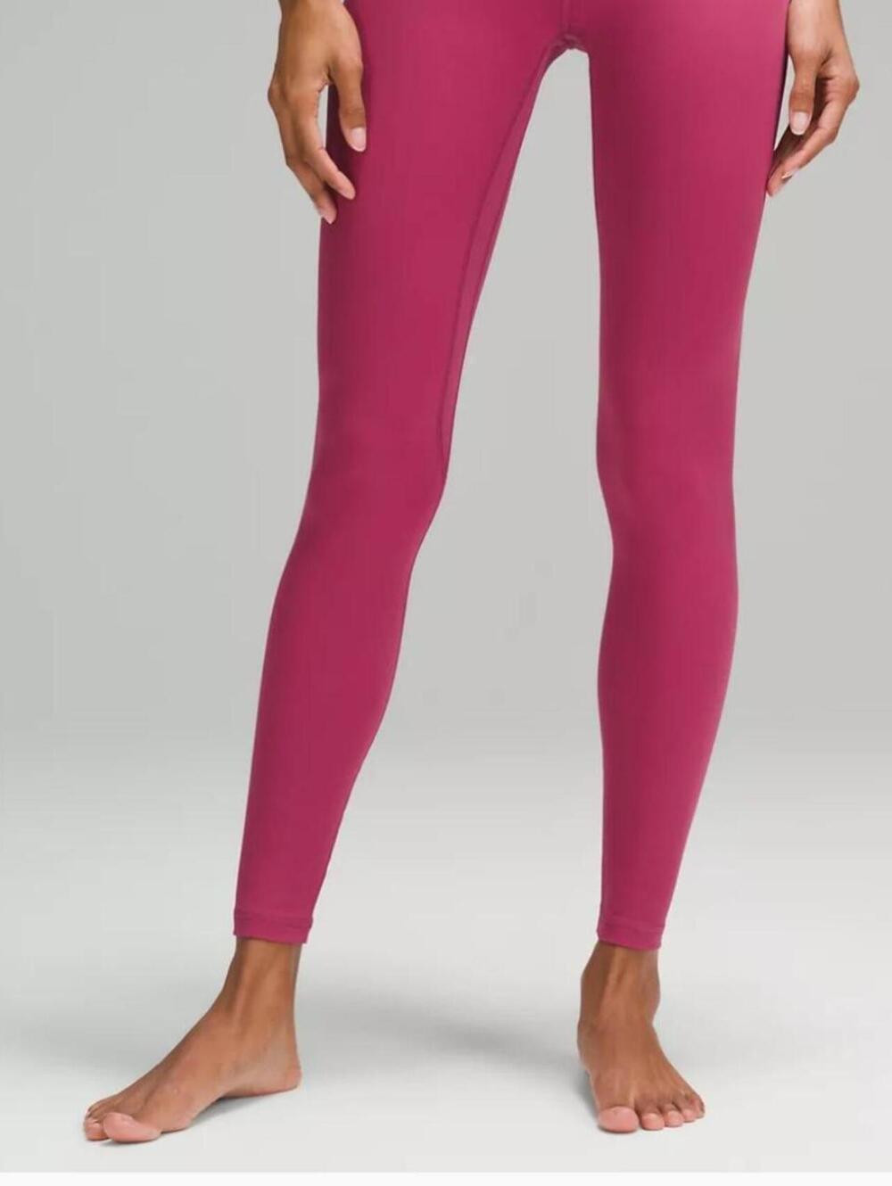 Lululemon Women's Burgundy and Red Legging